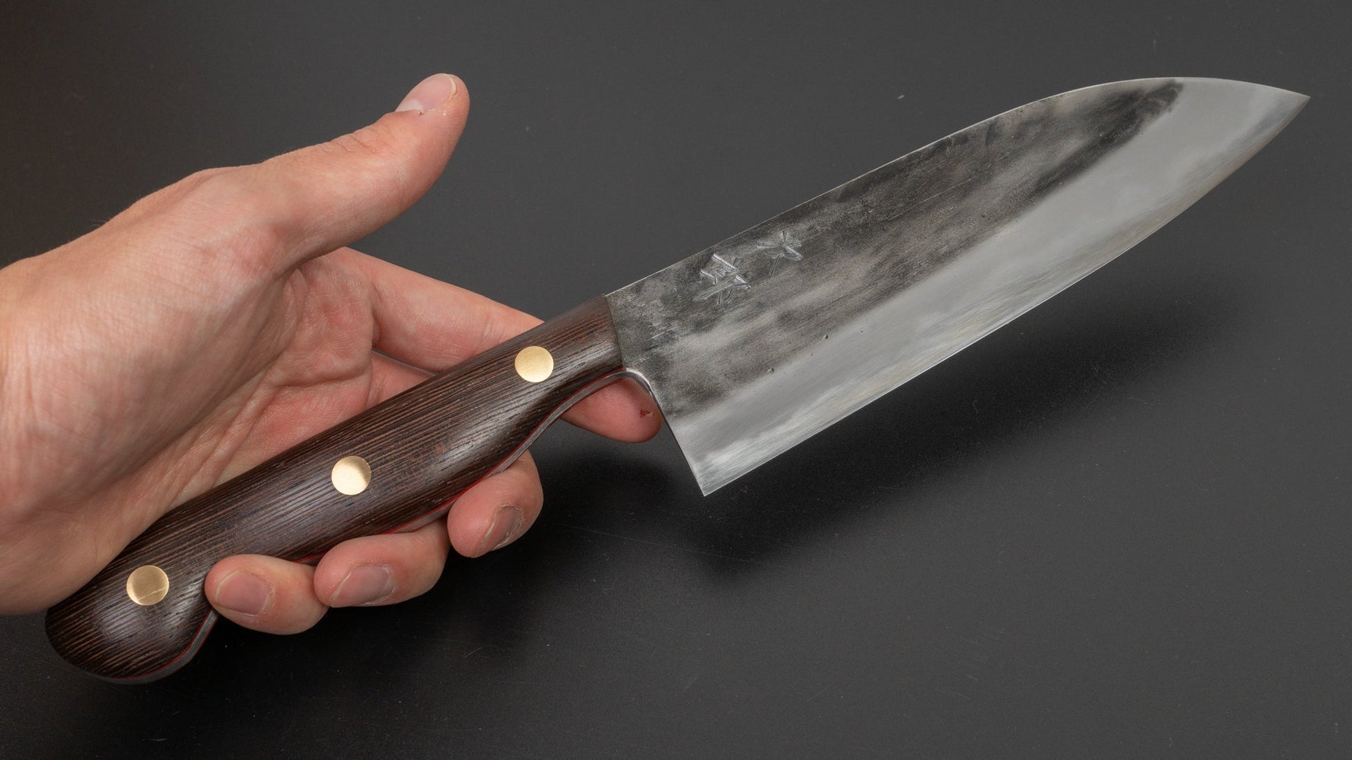 Jiro Tsuchime Yo Santoku 165mm Tagayasan Handle (#116) | HITOHIRA