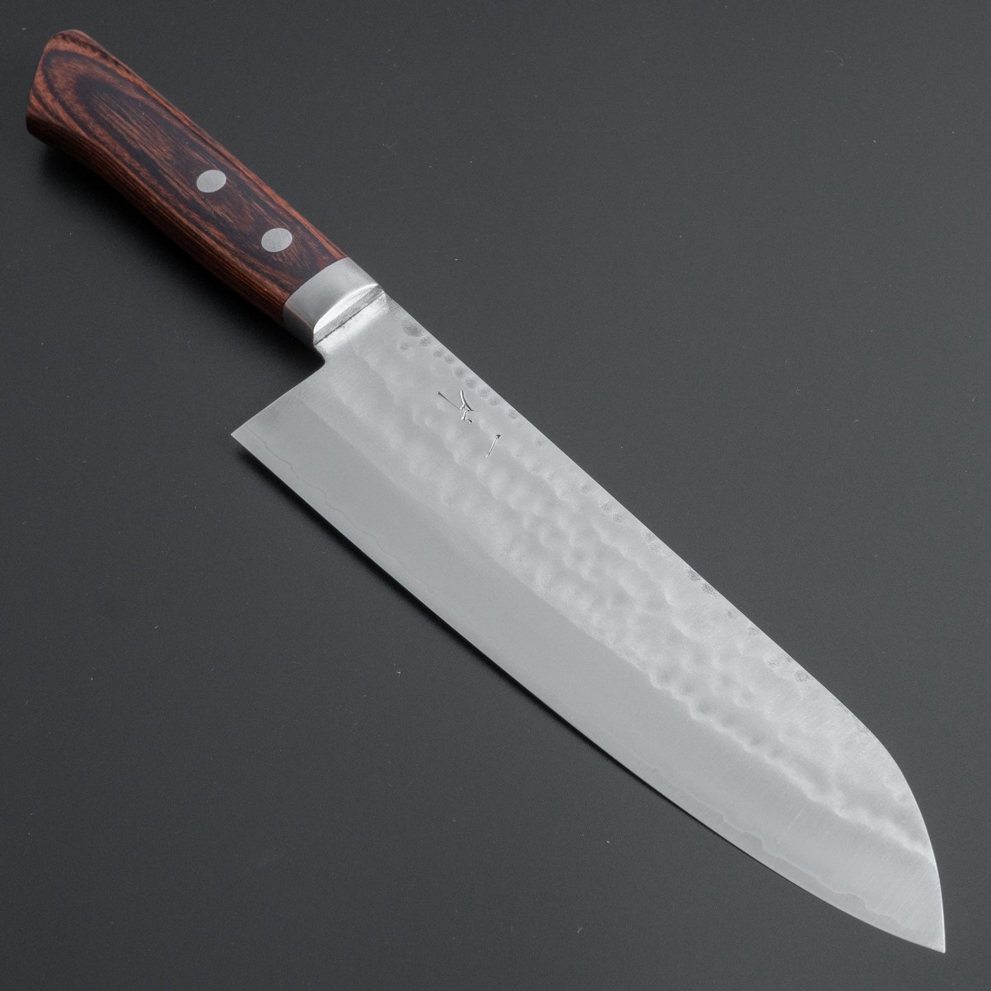 Hitohira NM Tsuchime Gyuto 180mm Imitation Mahogany Handle - HITOHIRA