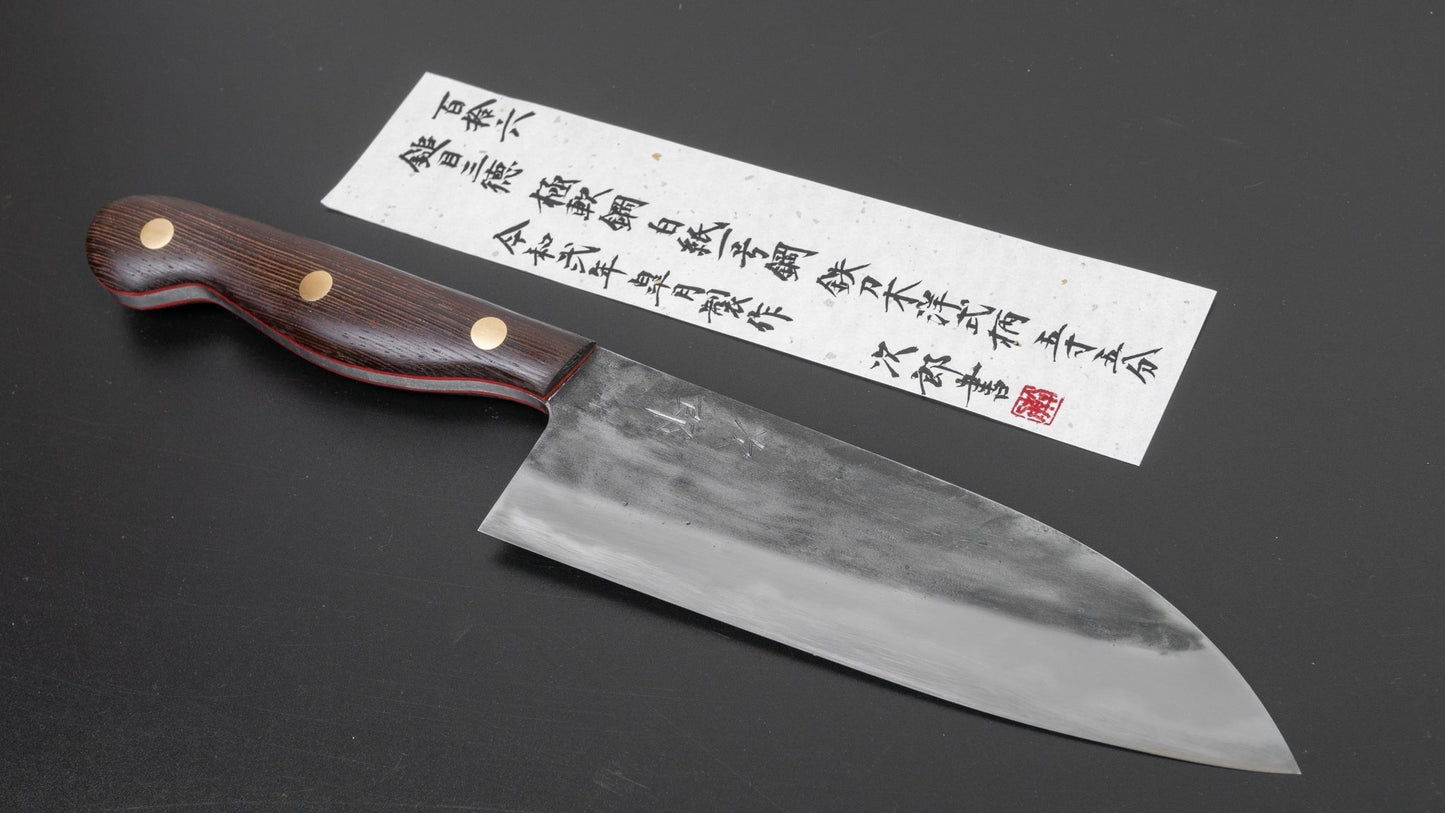 Jiro Tsuchime Yo Santoku 165mm Tagayasan Handle (#116) | HITOHIRA