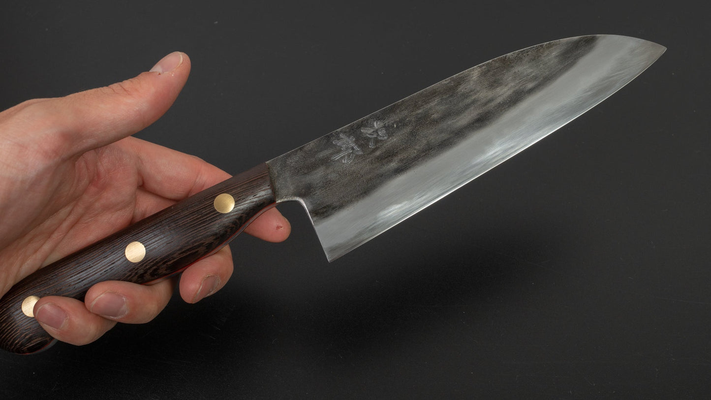 Jiro Tsuchime Yo Santoku 165mm Tagayasan Handle (#117) | HITOHIRA