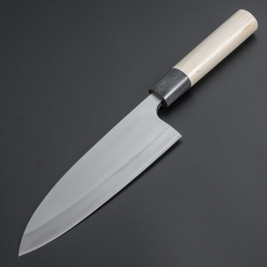 Mumei Stainless Left-Handed Deba 180mm Ho Wood Handle - HITOHIRA