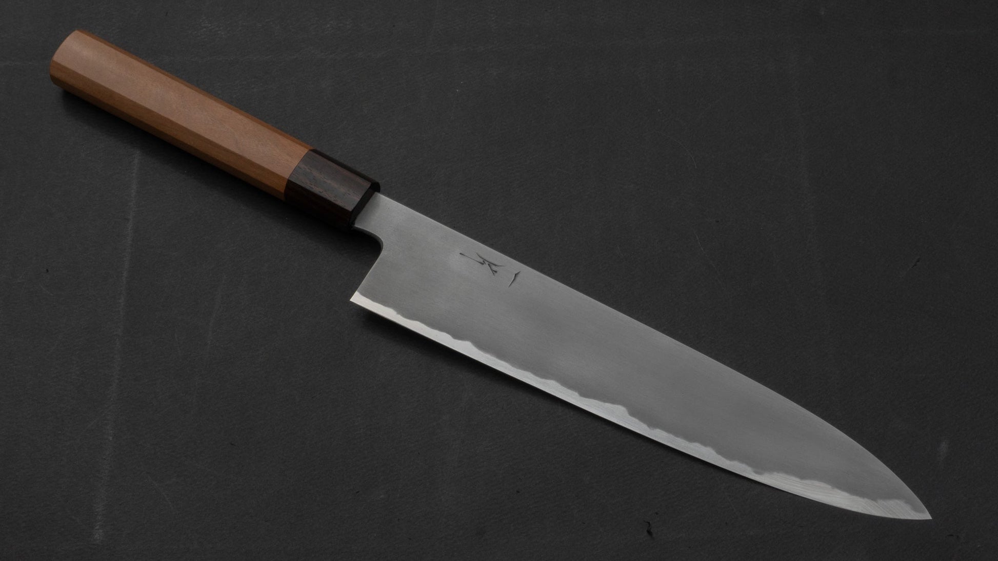 Hitohira Kikuchiyo Kyuzo Blue #2 Kasumi Gyuto 240mm Cherry Wood Handle | HITOHIRA