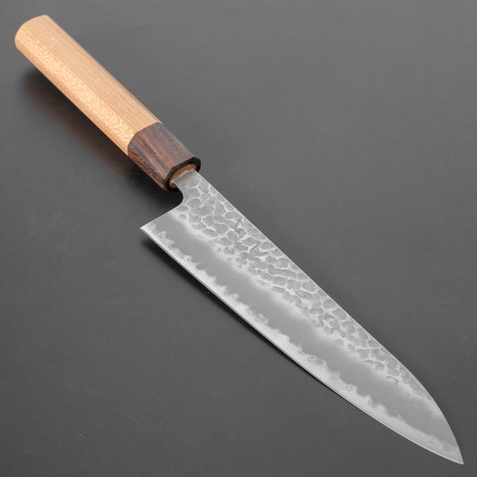 Hitohira Futana SB Migaki Tsuchime Gyuto 180mm Cherry Wood Handle - HITOHIRA