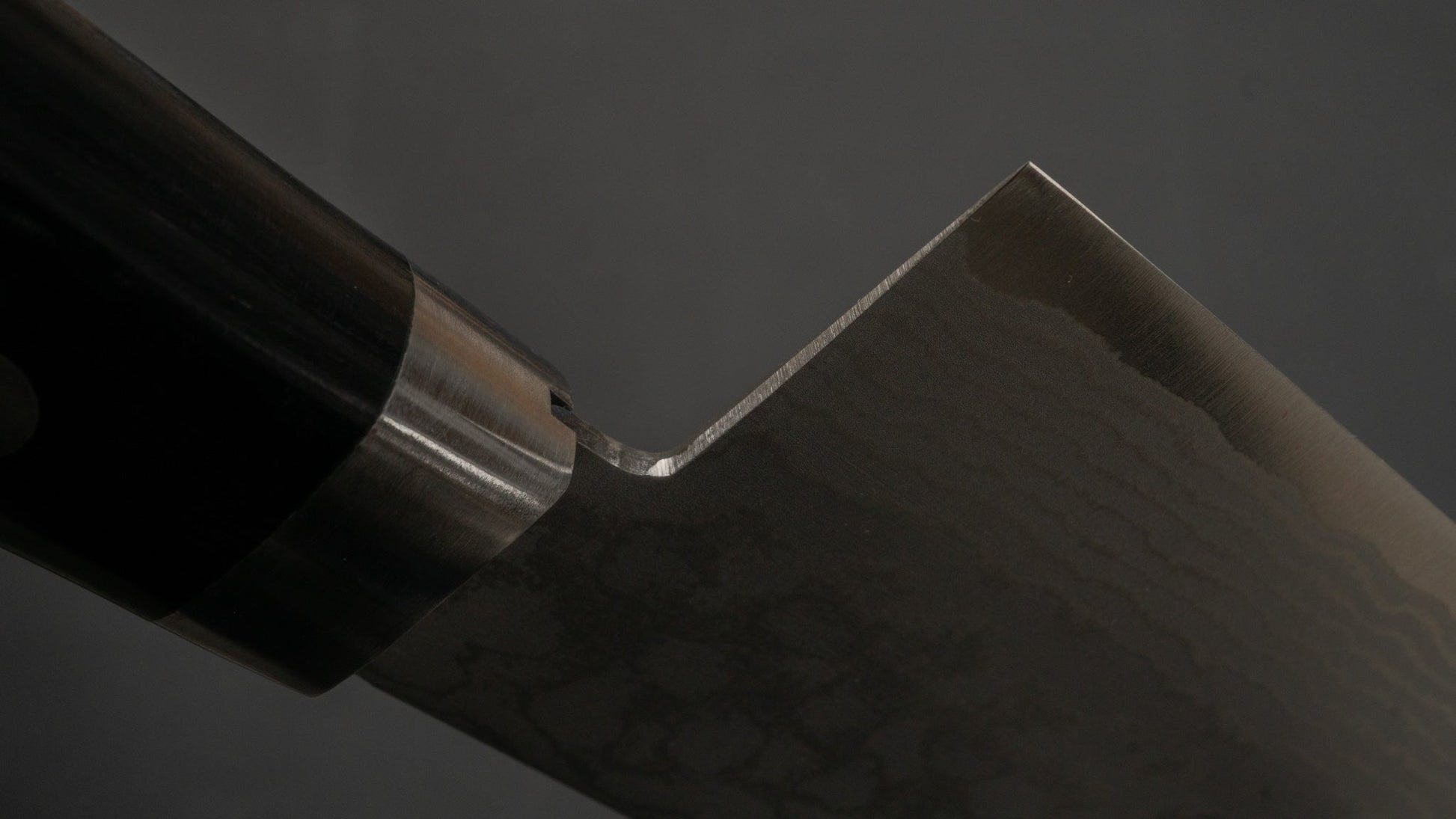 Hitohira NM V10 Damascus Nakiri 165mm Pakka Handle | HITOHIRA