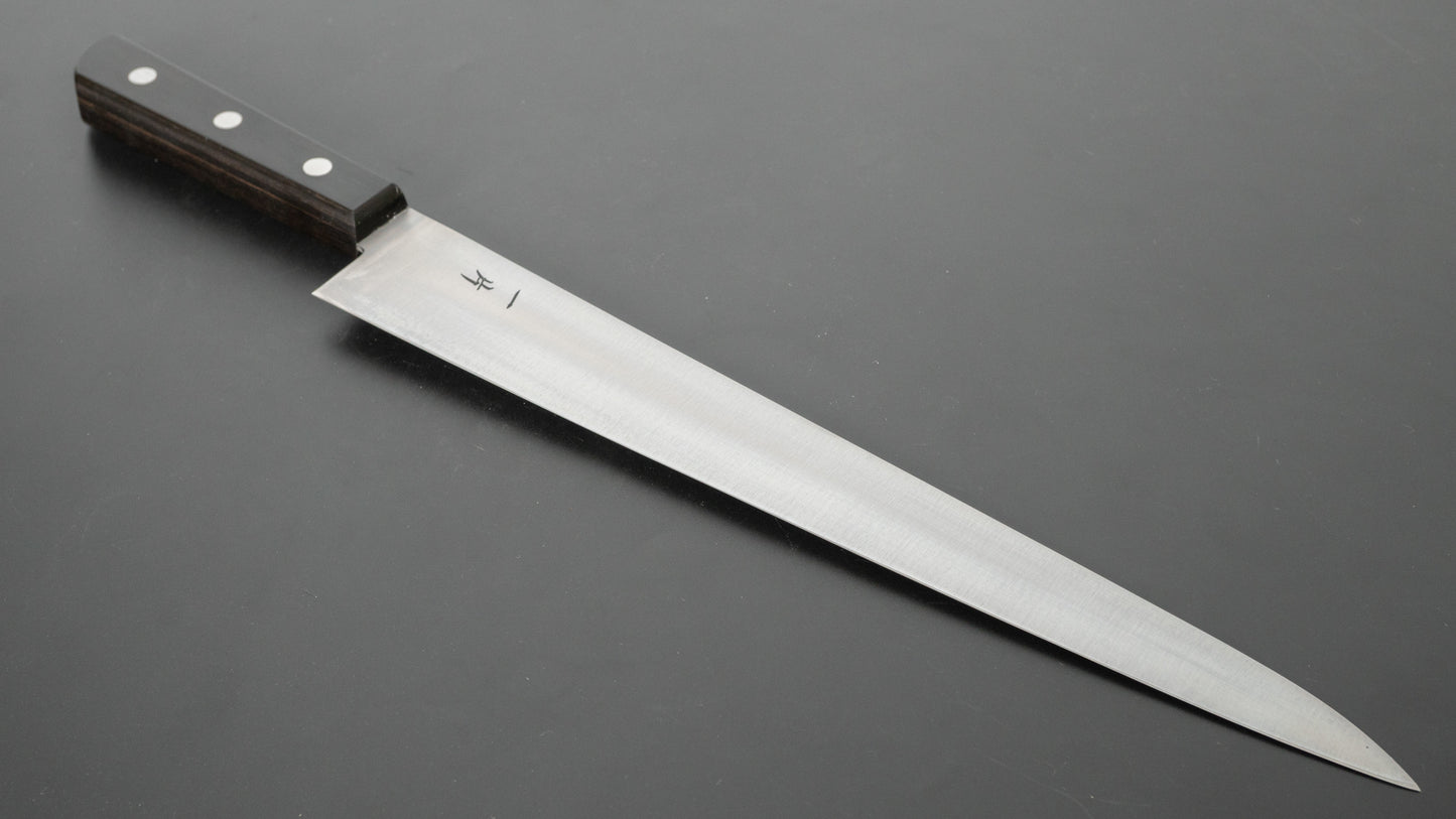 Hitohira Vintage SK Sujihiki 300mm Pakka Handle (No Bolster) - HITOHIRA