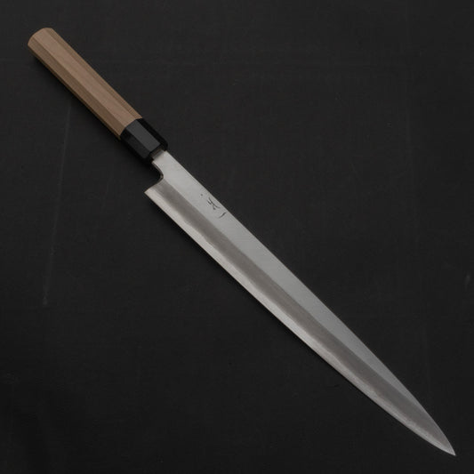 Hitohira Kikuchiyo Mosuke Silver #3 Yanagiba 300mm Ho Wood Handle (Saya) | HITOHIRA