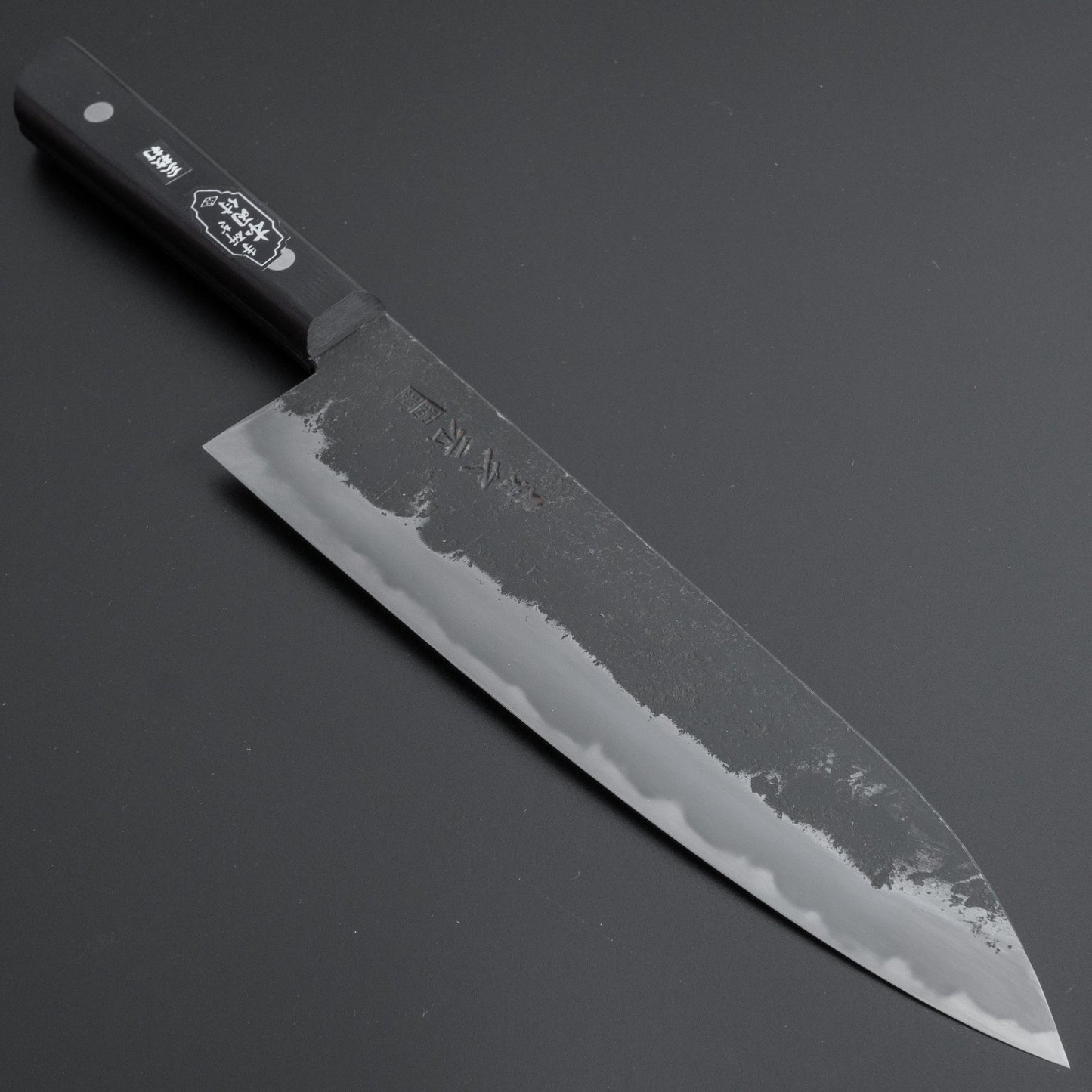 Morihei Hisamoto Kurouchi White #1 Gyuto 210mm Pakka Handle (No Bolster/ Fine Finish) - HITOHIRA