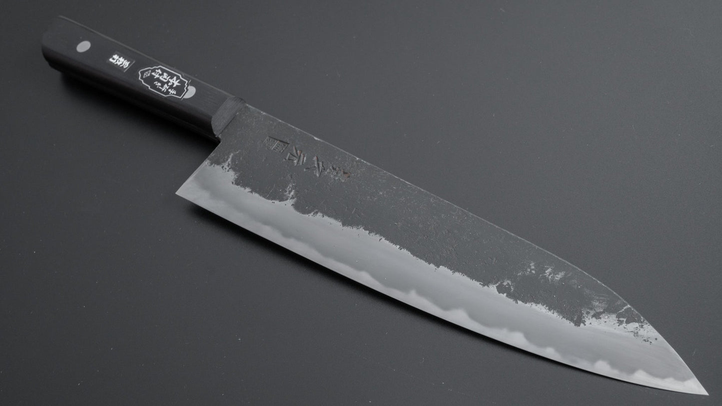 Morihei Hisamoto Kurouchi White #1 Gyuto 210mm Pakka Handle (No Bolster/ Fine Finish) - HITOHIRA