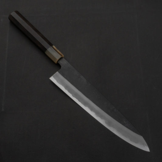 Hitohira Tanaka Kyuzo Blue #1 Kurouchi Gyuto 240mm Taihei Ebony Handle | HITOHIRA