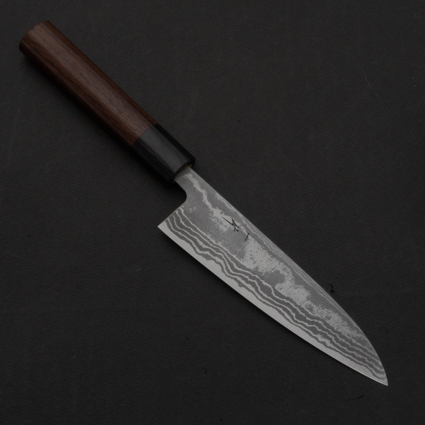 Hitohira GR Blue #2 Damascus Petty 135mm Rosewood Handle | HITOHIRA