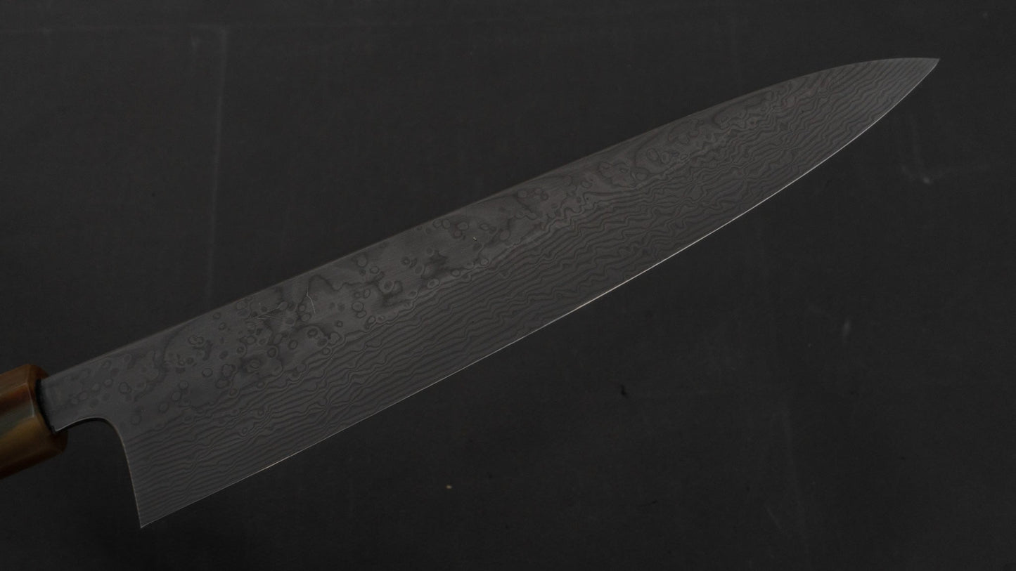 Hitohira Kambei Limited Special Coreless Damascuss Gyuto 240mm Taihei Ebony Handle (#1/ Come with Saya) | HITOHIRA