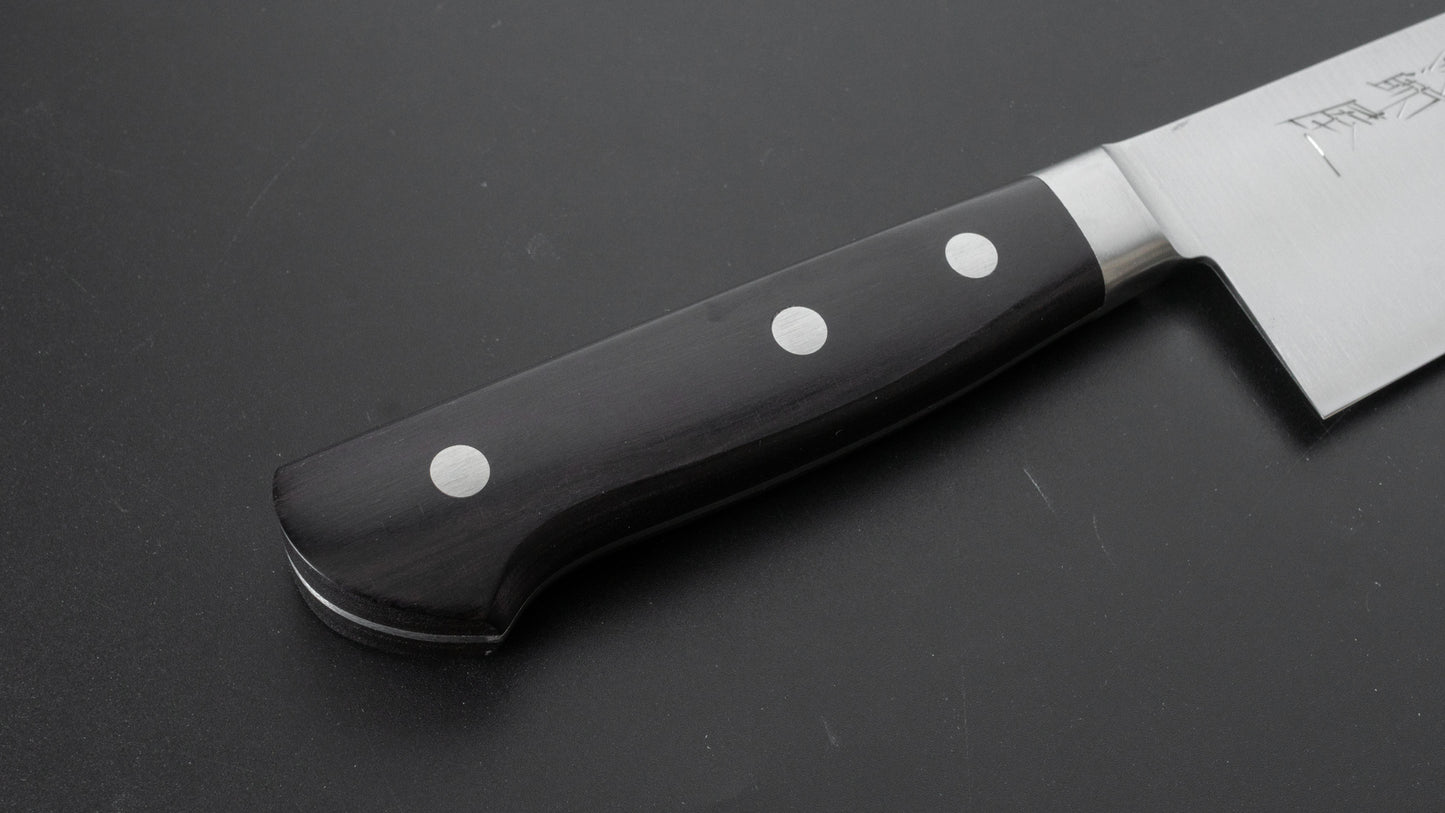 Hitohira Imojiya Blue #2 Stainless Clad Santoku 165mm Pakka Handle - HITOHIRA