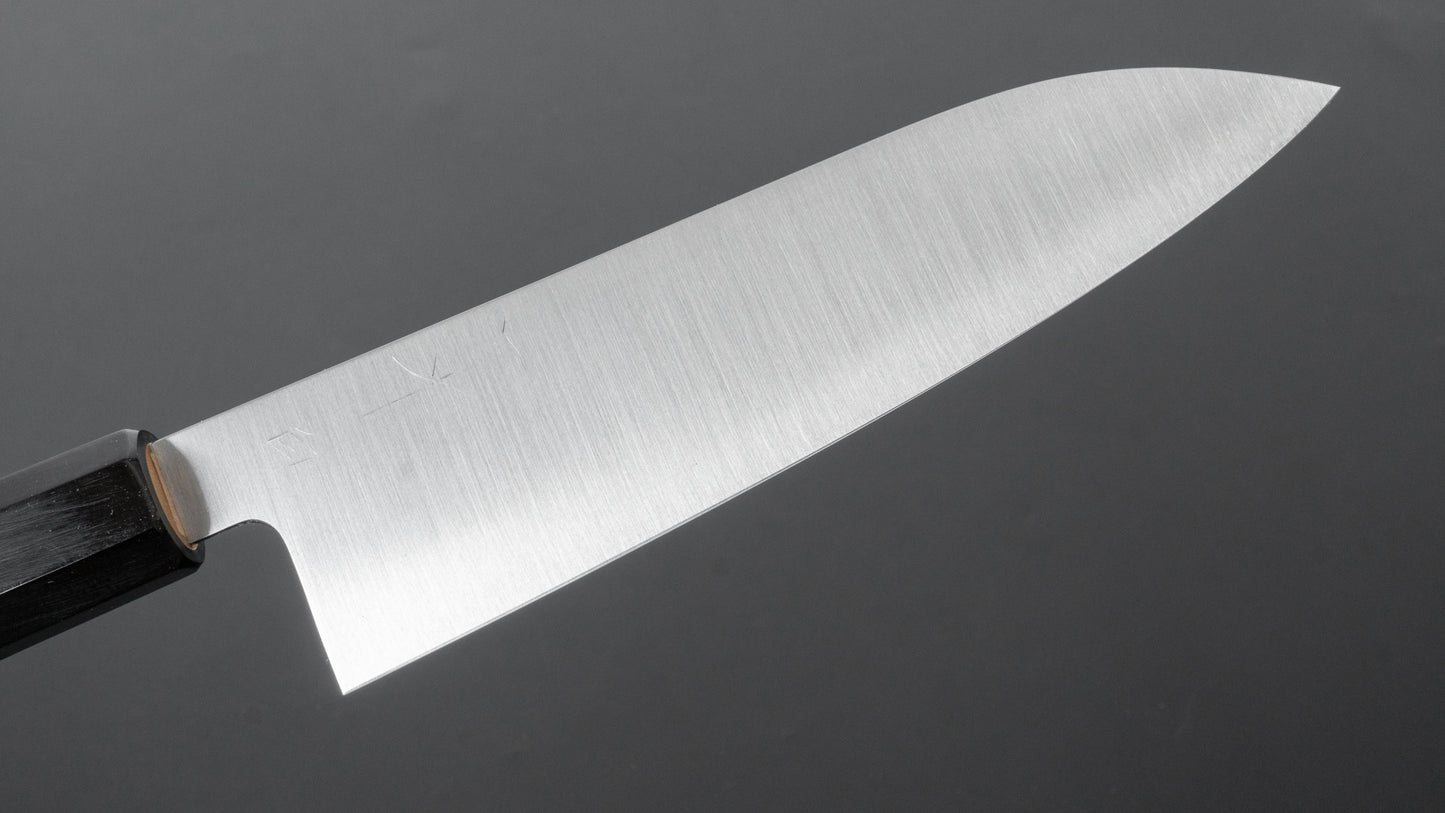 Hitohira Ashi White #2 Santoku 180mm Ho Wood Handle - HITOHIRA