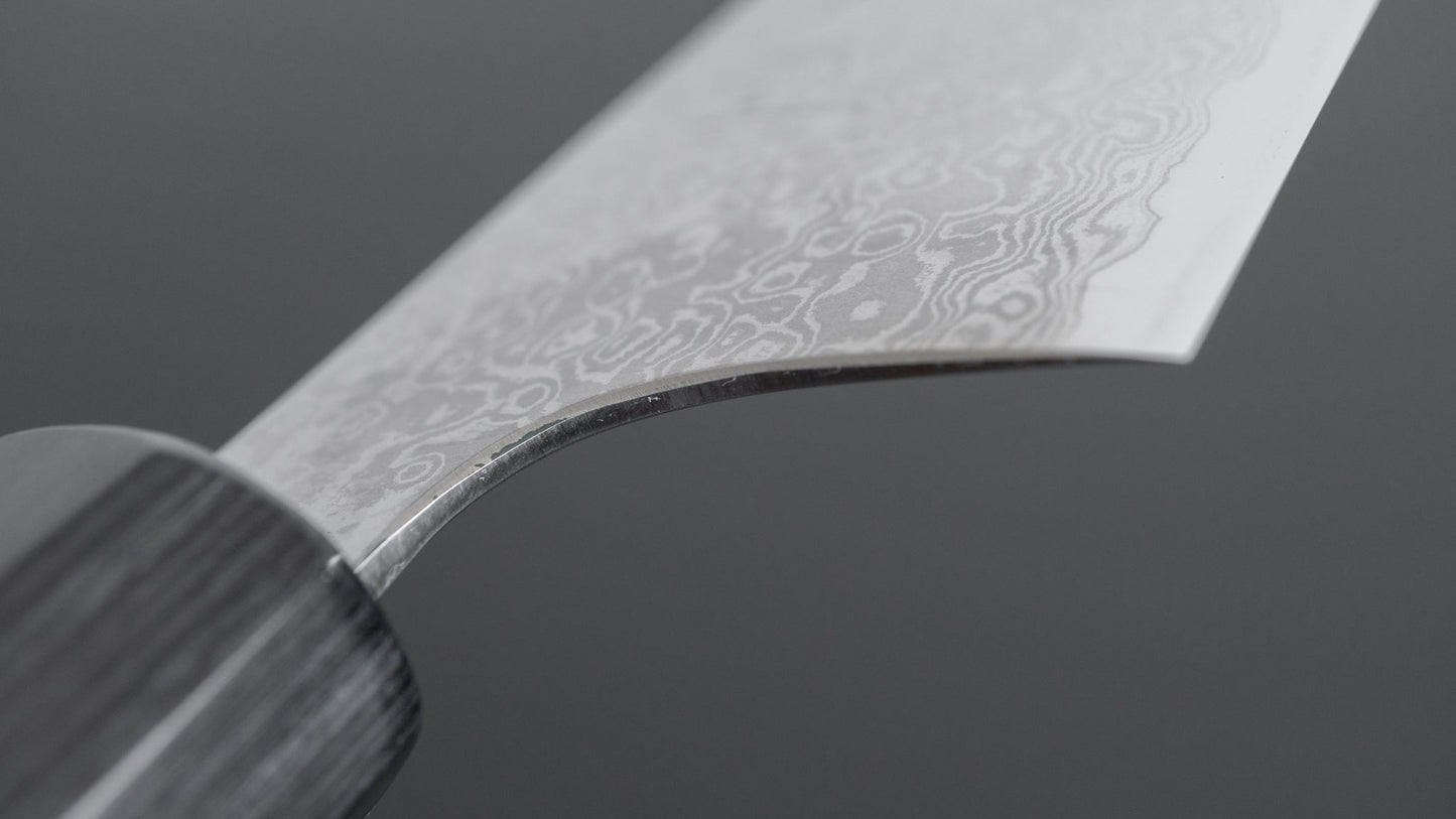 Hitohira Imojiya TH Damascus Santoku 180mm Pakka Handle (Gray) - HITOHIRA