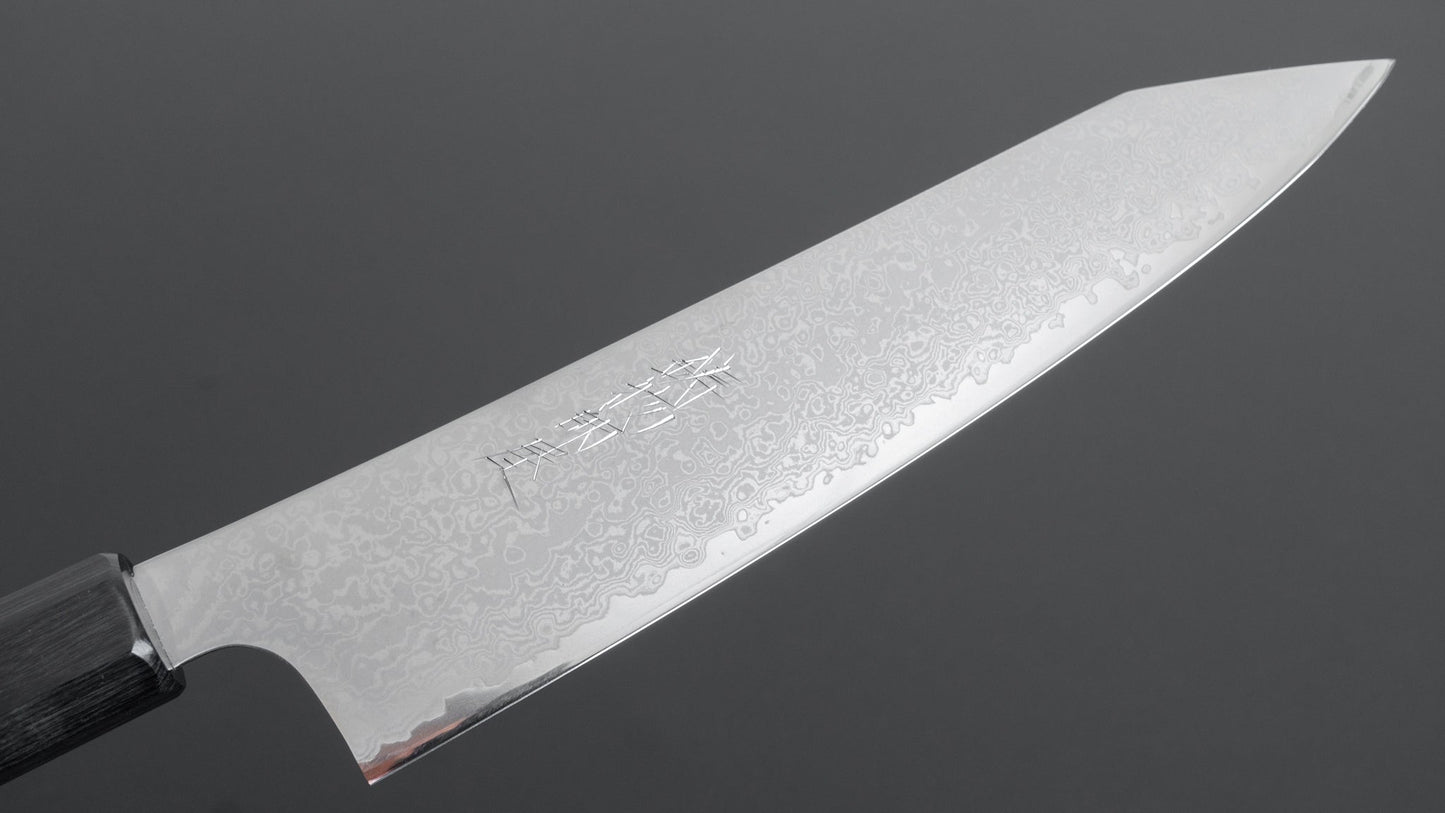 Hitohira Imojiya TH Damascus Kiritsuke Gyuto 210mm Pakka Handle (Gray) - HITOHIRA