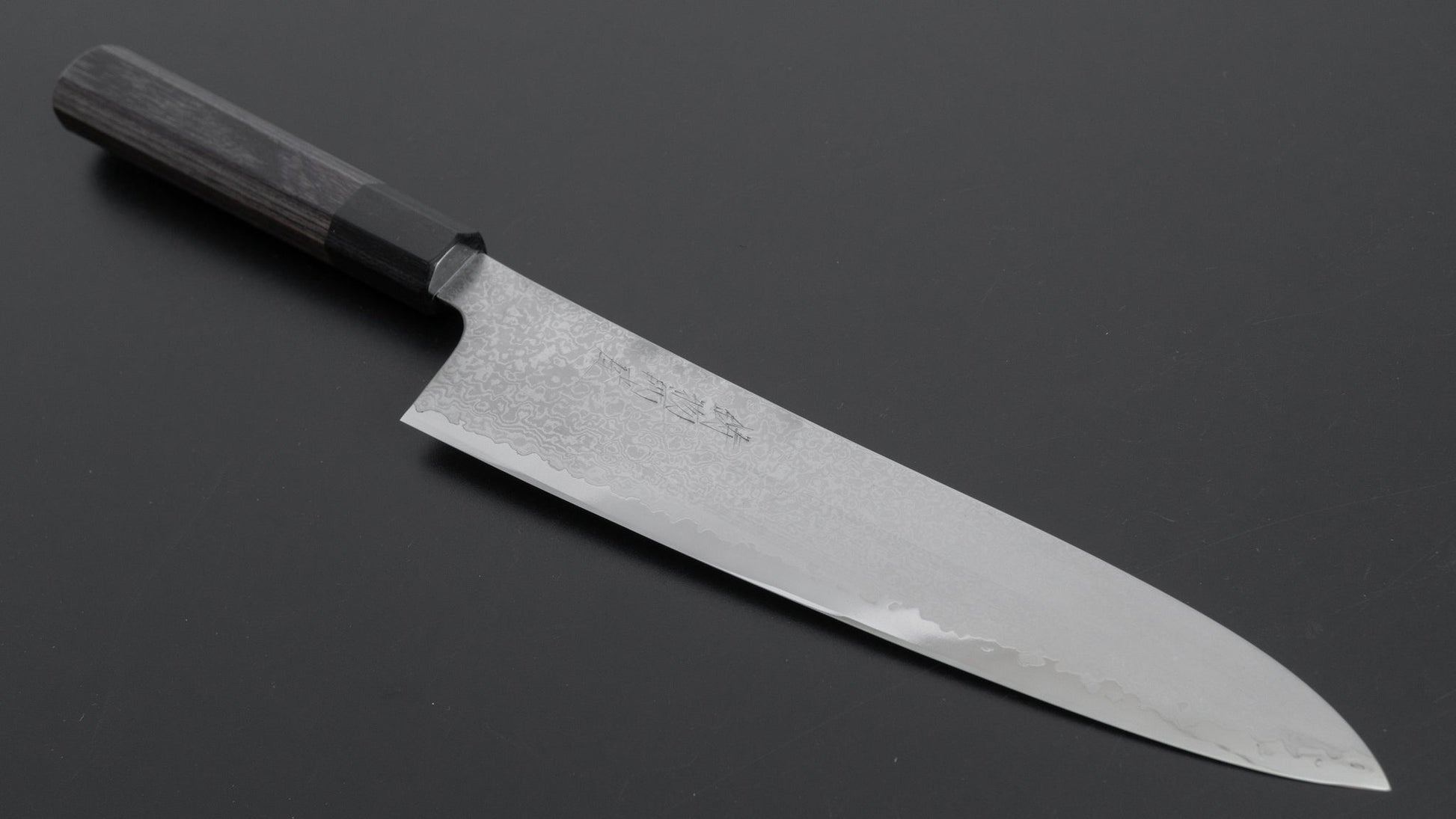 Hitohira Imojiya TH Damascus Gyuto 240mm Pakka Handle (Gray) - HITOHIRA