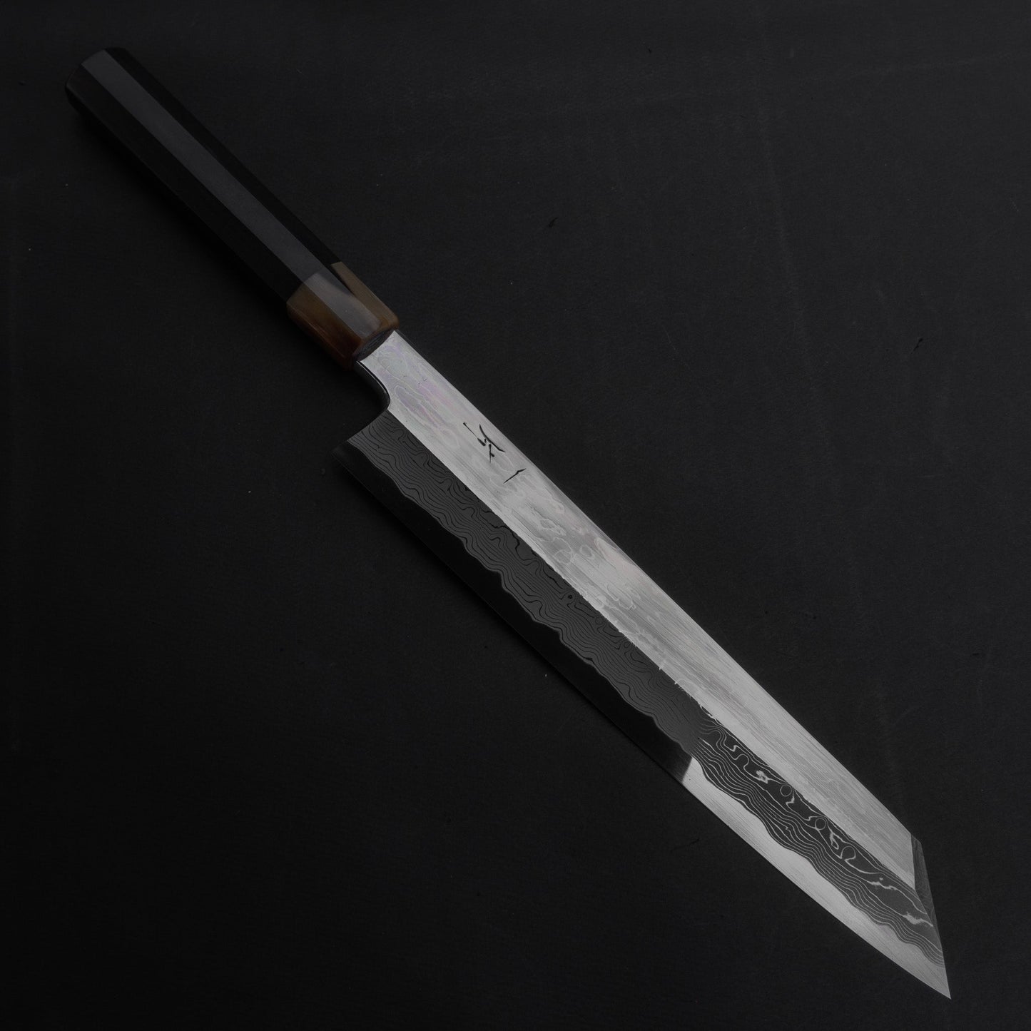 Hitohira Kikuchiyo Mosuke Enmon White #1 Kiritsuke 270mm Taihei Ebony Handle (Saya) | HITOHIRA