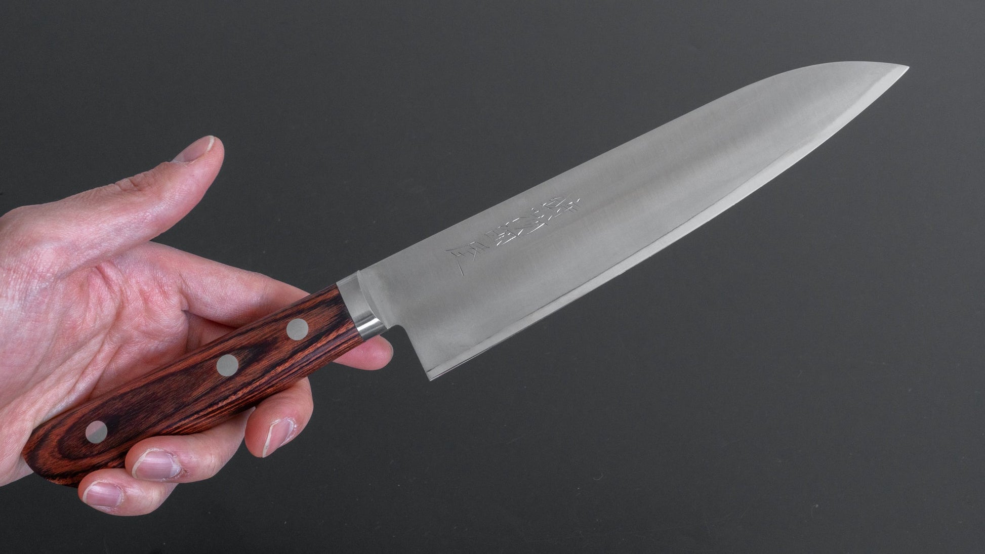 Hitohira Imojiya MZ VG-1 Gyuto 180mm Imitation Mahogany Handle - HITOHIRA