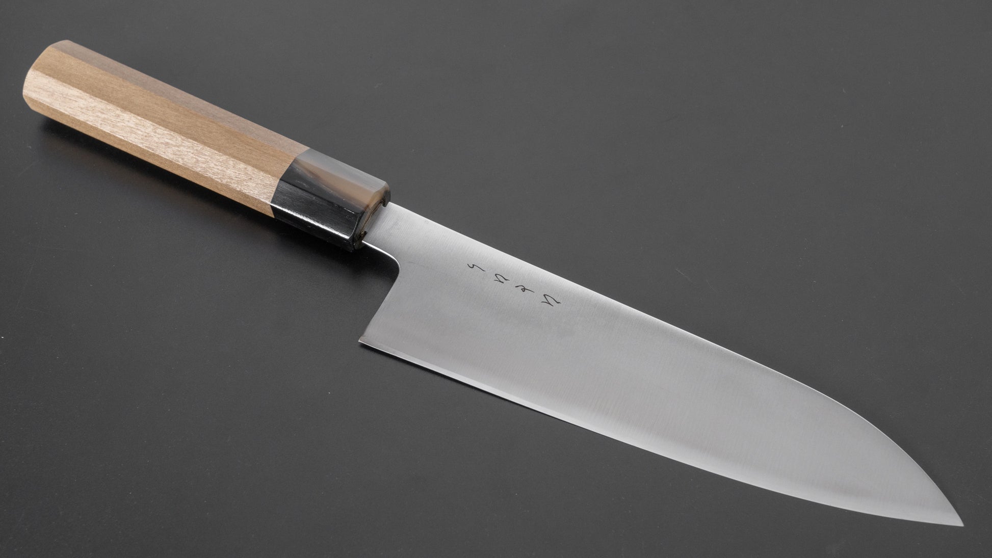 Hitohira KH Stainless Santoku 180mm Ho Wood Handle (Octagonal) - HITOHIRA