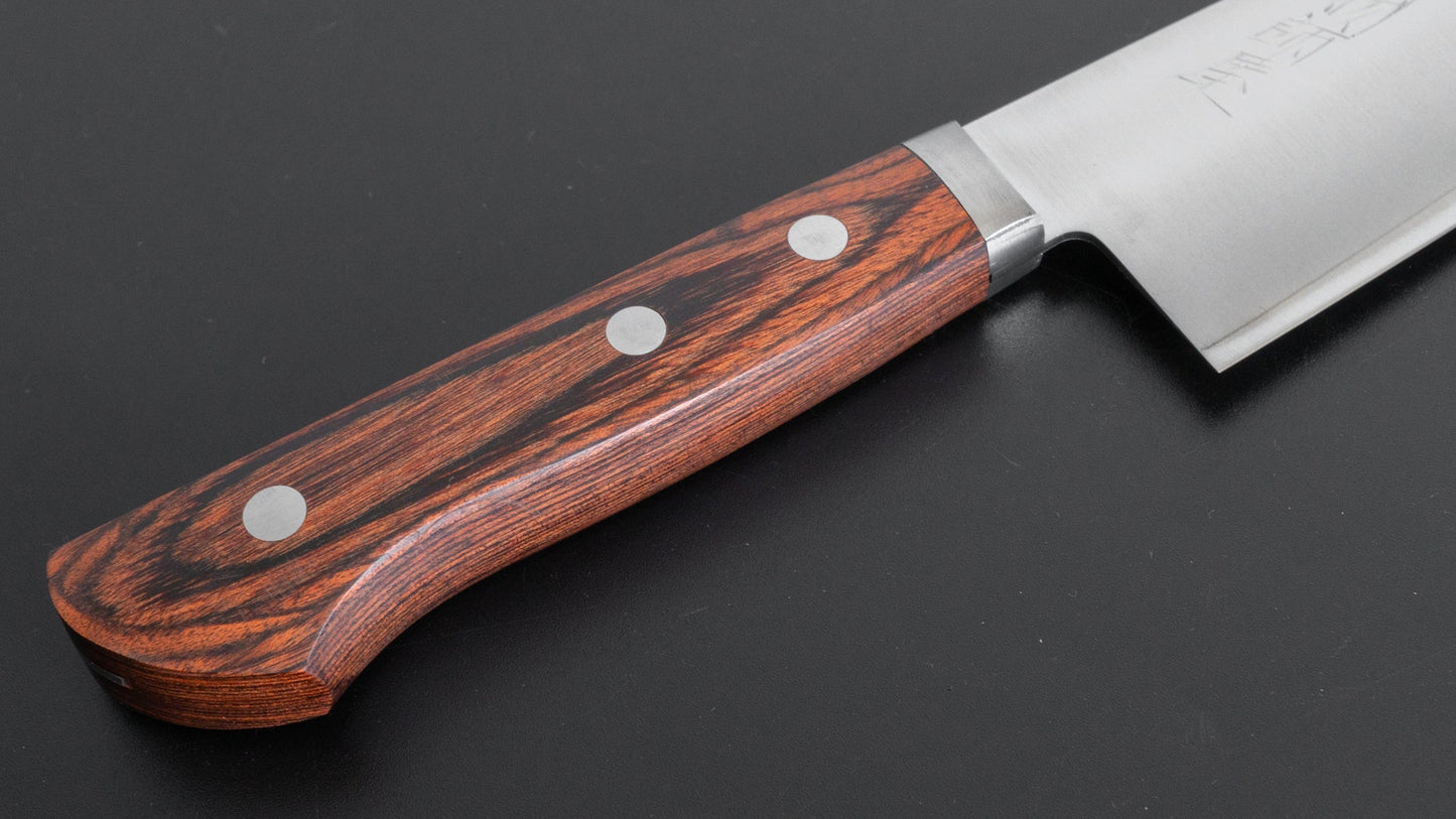 Hitohira Imojiya MZ VG-1 Santoku 165mm Imitation Mahogany Handle - HITOHIRA