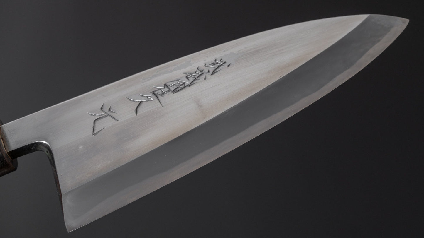 Morihei Hisamoto Mirror Polished Blue #2 Deba 150mm Ho Wood Handle - HITOHIRA