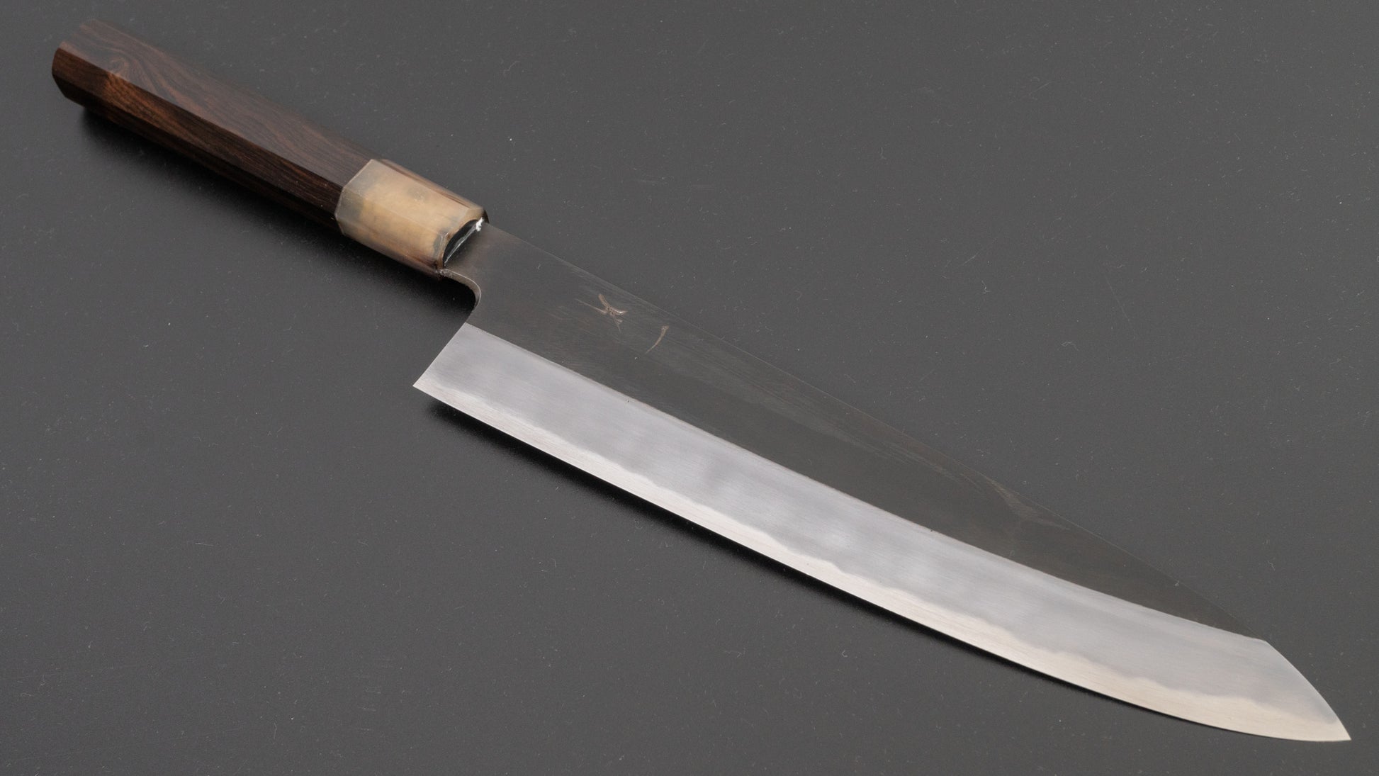 Hitohira Kikuchiyo Kyuzo White #2 Kurouchi Gyuto 240mm Ebony Handle - HITOHIRA