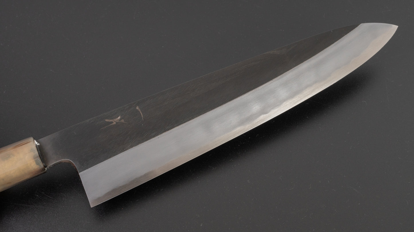 Hitohira Kikuchiyo Kyuzo White #2 Kurouchi Gyuto 240mm Ebony Handle - HITOHIRA