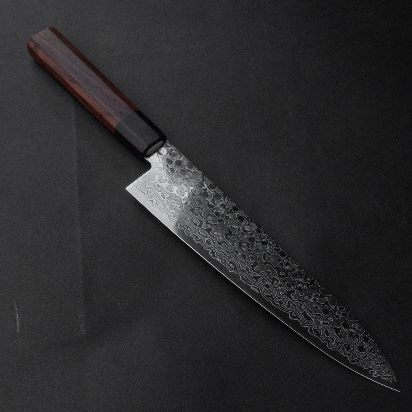 Hitohira HG Damascus Gyuto 210mm Rosewood Handle (Original Handle) | HITOHIRA