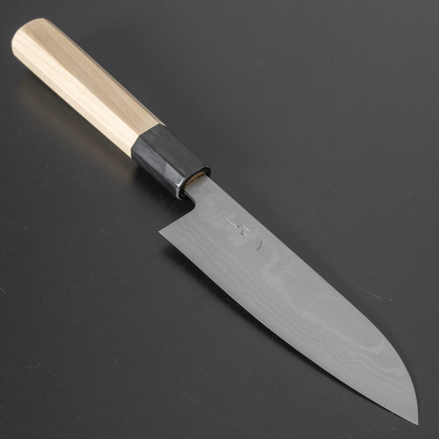 Hitohira GR Blue #2 Damascus Santoku 135mm Ho Wood Handle - HITOHIRA