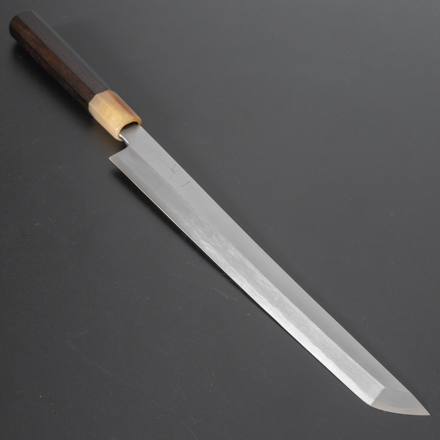 Hitohira Kikuchiyo Manzo Blue #2 Yanagi Sakimaru 270mm Ebony Handle (Saya) - HITOHIRA