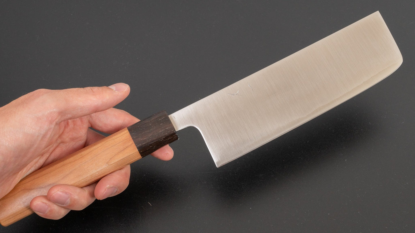 Hitohira Futana S3 Migaki Nakiri 165mm Cherry Wood Handle | HITOHIRA