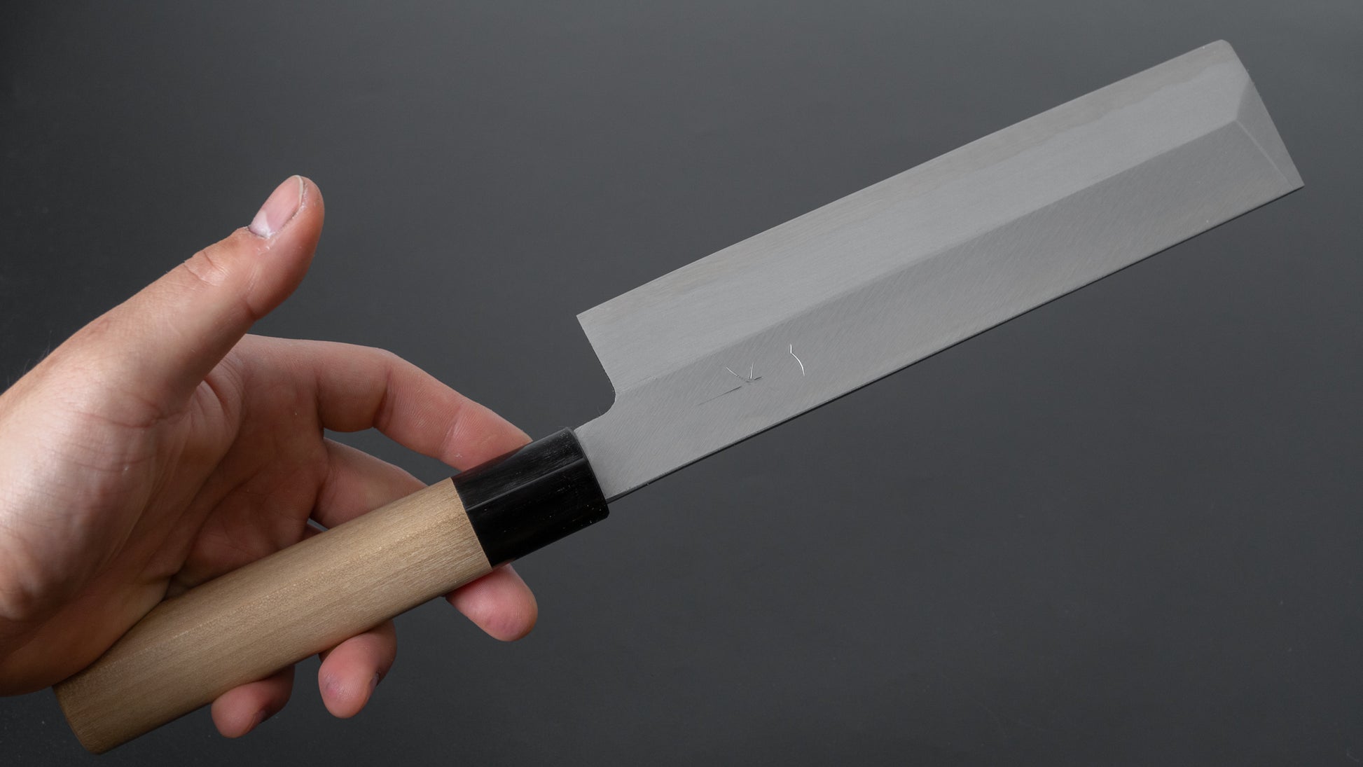 Hitohira Gorobei White #3 Left-Handed Usuba 210mm Ho Wood Handle (D-Shape) - HITOHIRA