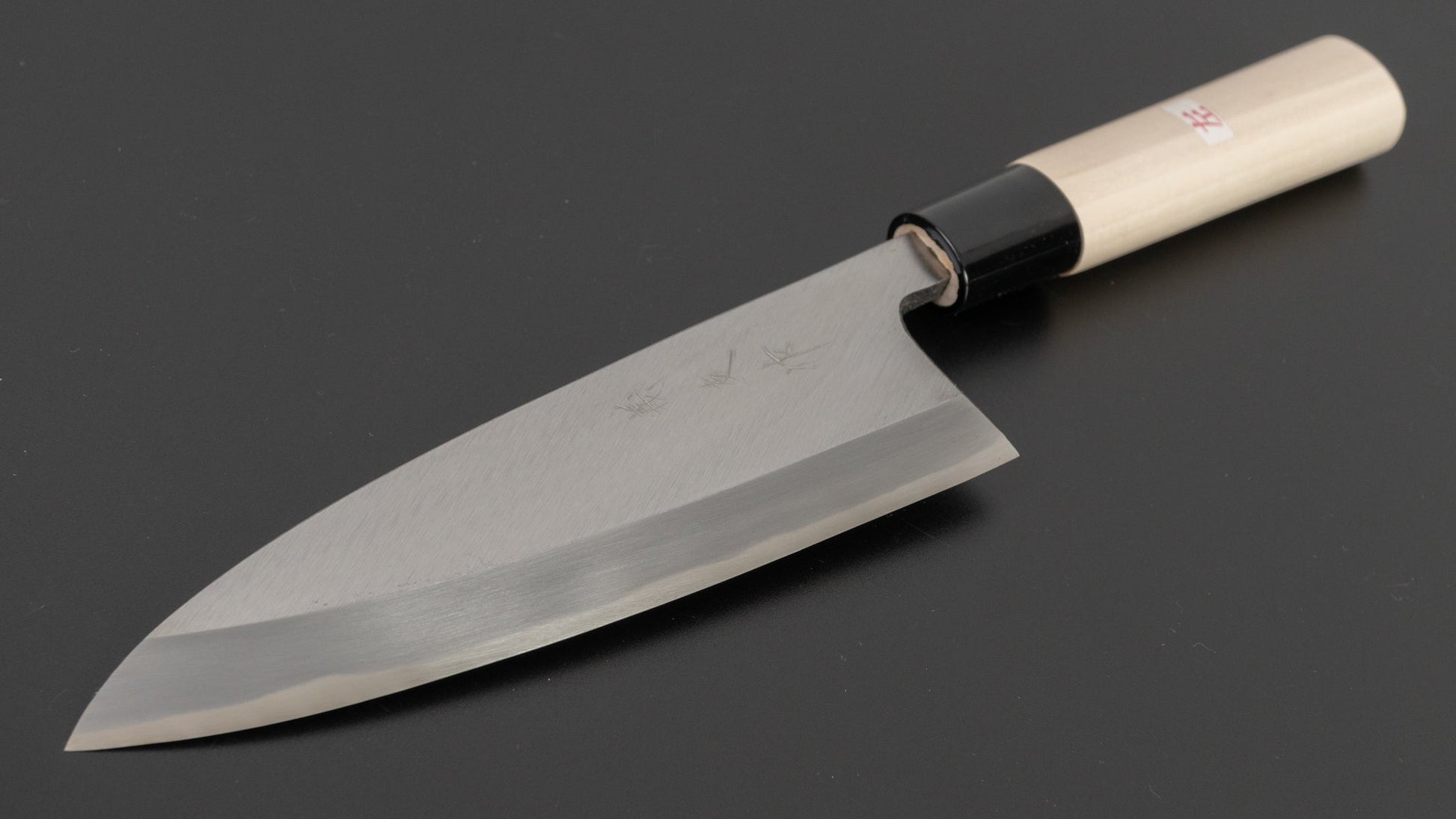 Morihei Yoshitomo Left-Handed Deba 165mm Poplar Handle | HITOHIRA