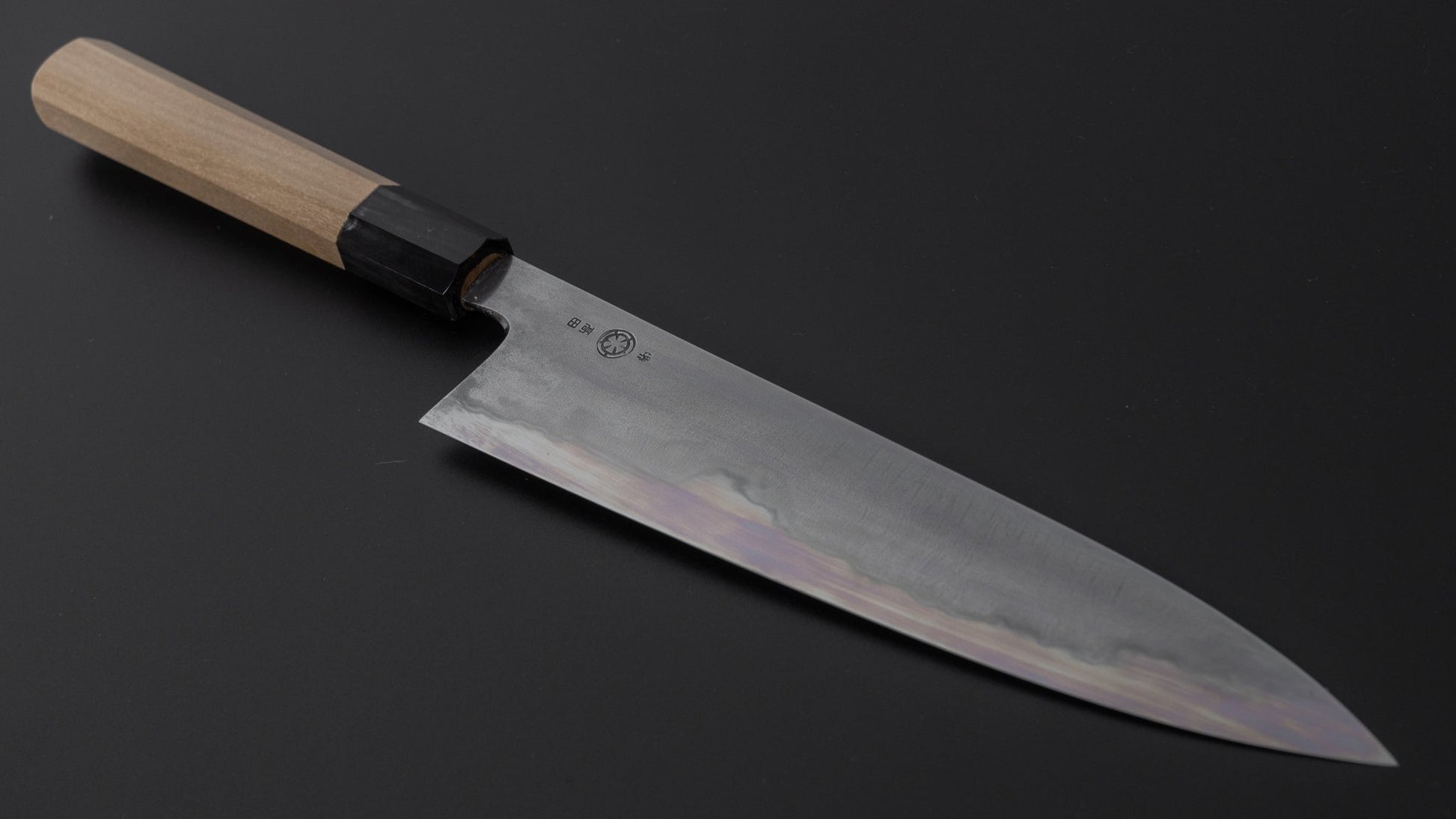 Takada no Hamono White #1 Suiboku Gyuto 210mm Ho Wood Handle - HITOHIRA