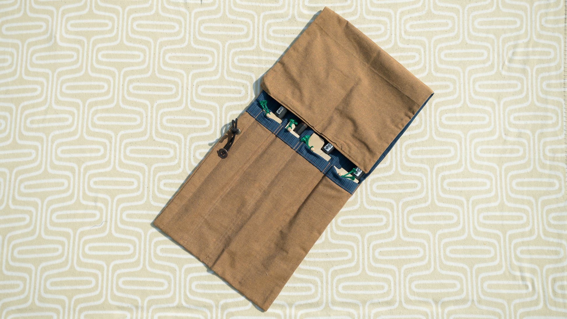 Hitohira Wagara Knife Roll Small (4 Pocket) - HITOHIRA