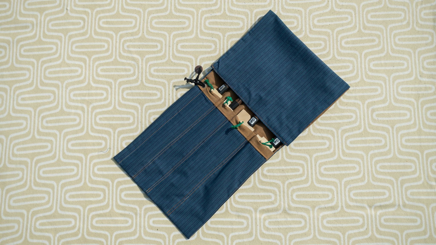 Hitohira Wagara Knife Roll Small (4 Pocket) - HITOHIRA