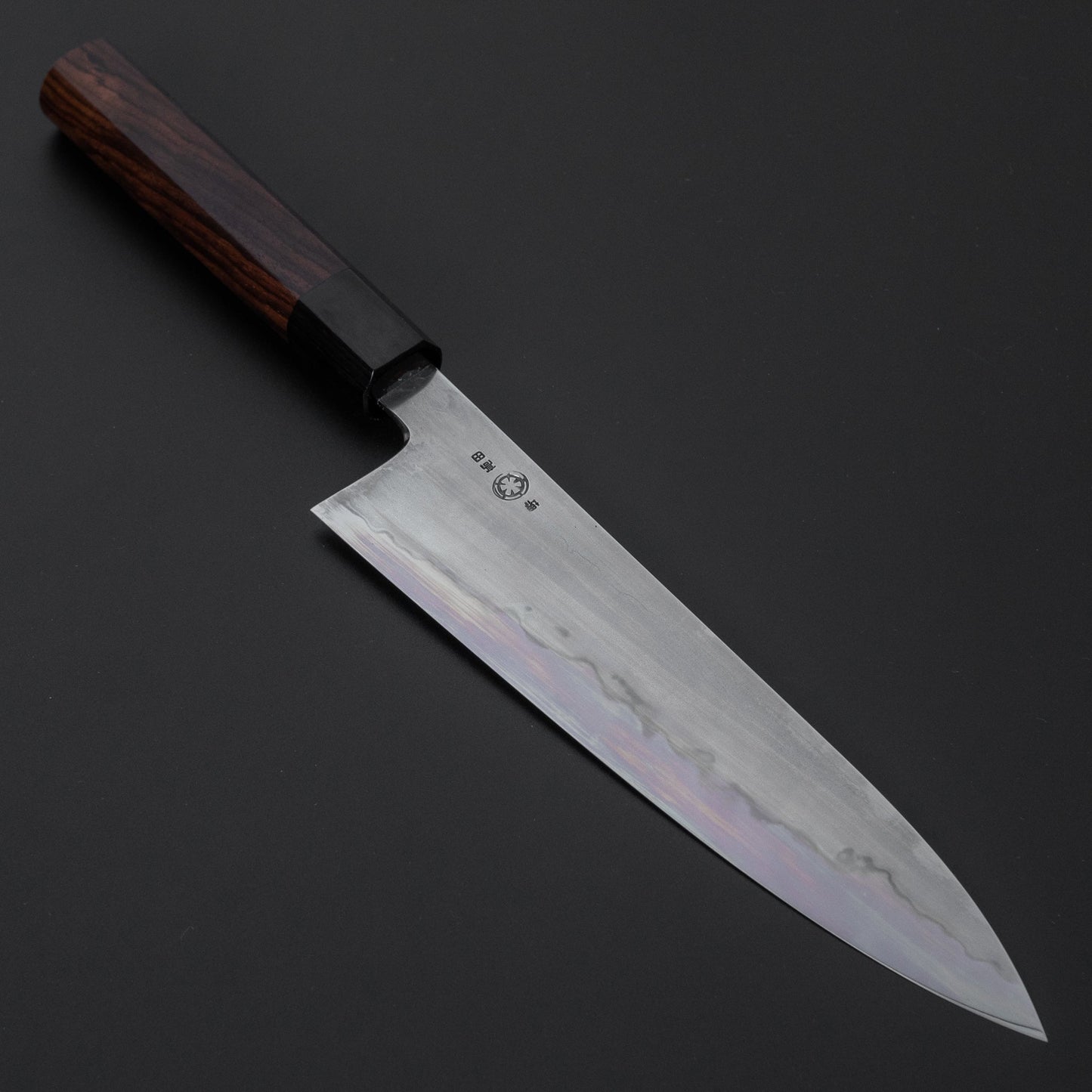 Takada no Hamono White #1 Suiboku Gyuto 210mm Rosewood Handle - HITOHIRA