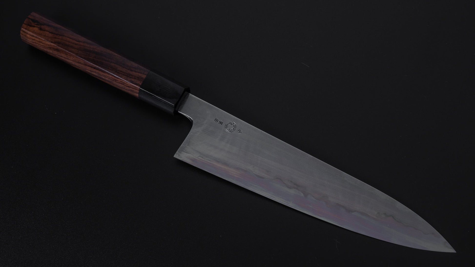 Takada no Hamono White #1 Suiboku Gyuto 210mm Rosewood Handle - HITOHIRA