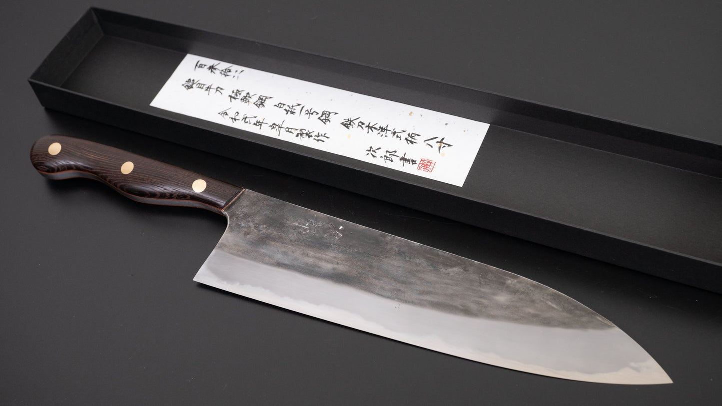 Jiro Tsuchime Yo Gyuto 240mm Tagayasan Handle (#134) | HITOHIRA