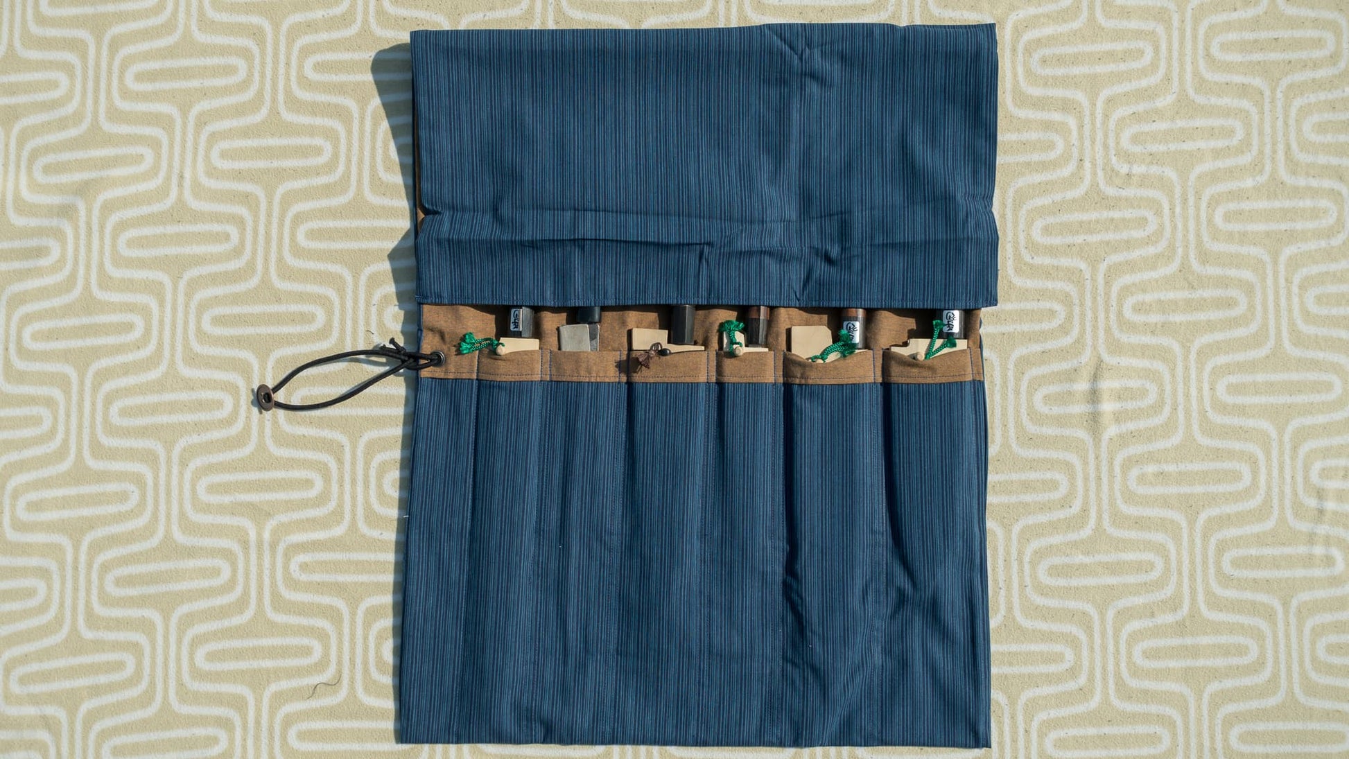 Hitohira Wagara Knife Roll Medium (6 Pocket) - HITOHIRA