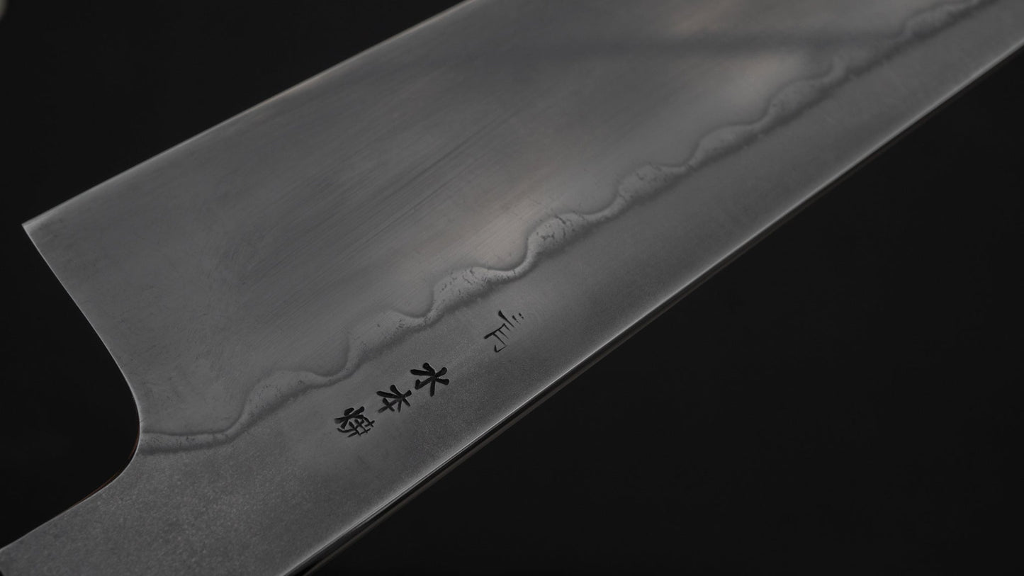 Hitohira Togashi Yohei Blue #2 Mizu Honyaki Gyuto 240mm Ziricote Handle (#002/ Saya) | HITOHIRA