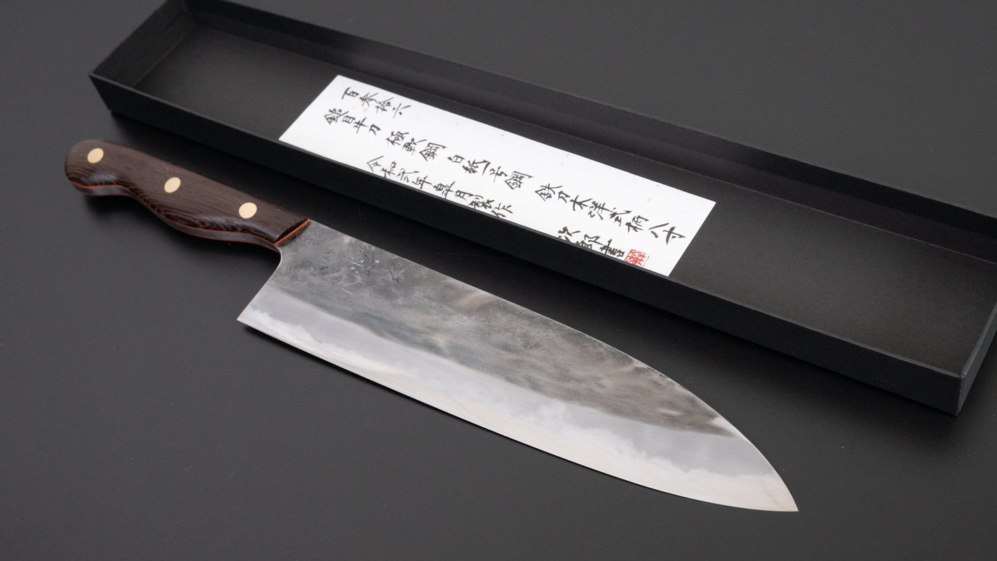 Jiro Tsuchime Yo Gyuto 240mm Tagayasan Handle (#136) | HITOHIRA