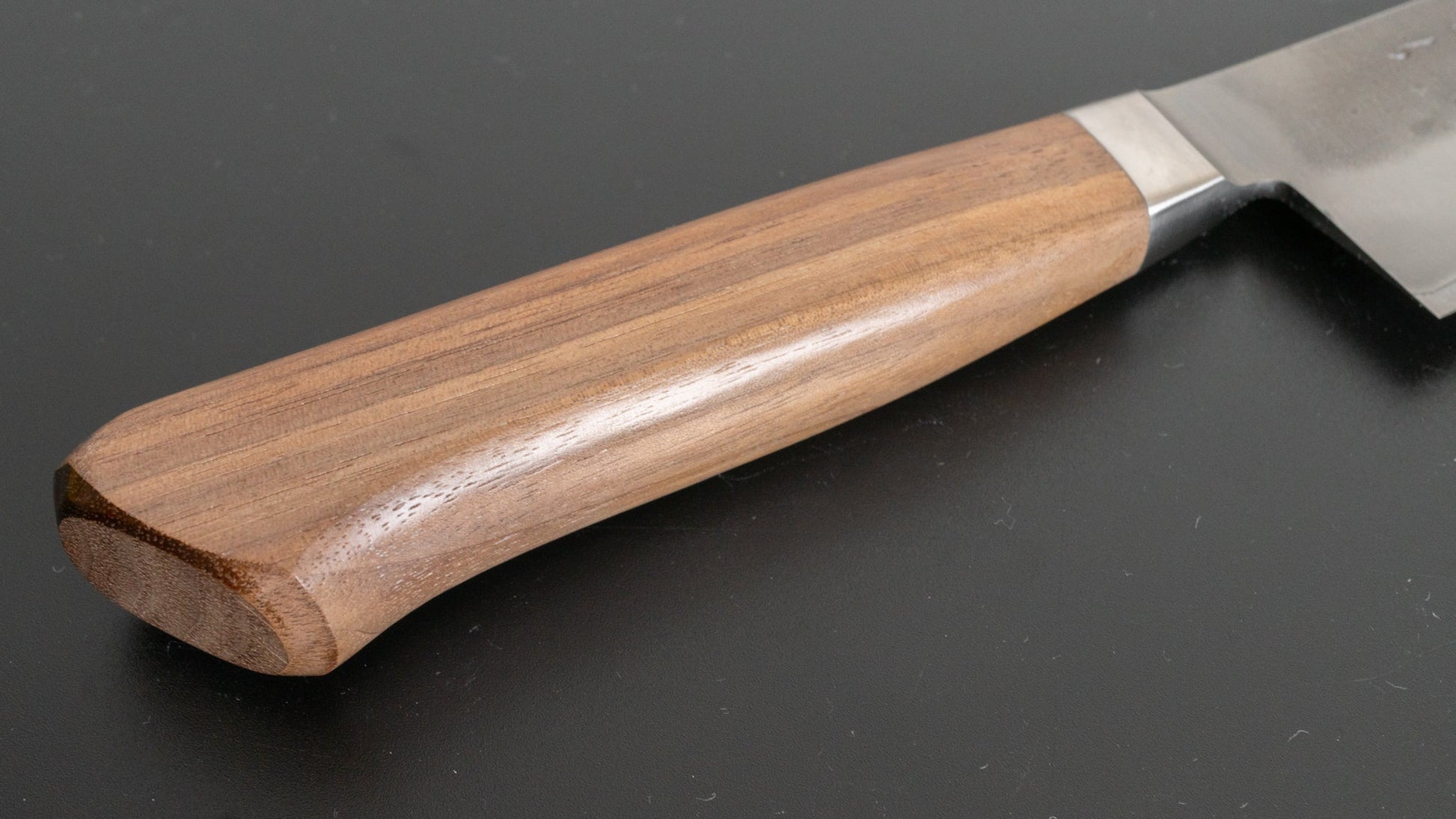 Hitohira TD Blue #2 Stainless Clad Nashiji Yo Santoku 170mm Walnut Handle - HITOHIRA