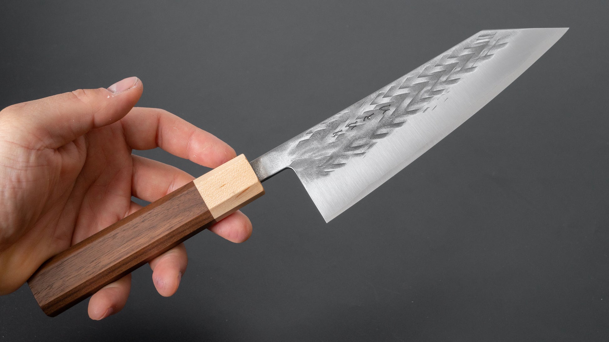 Hitohira TD SLD Tsuchime Bunka 170mm Walnut Handle - HITOHIRA