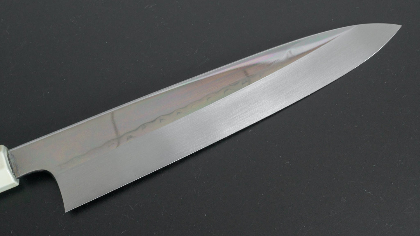 Hitohira Kikuchiyo Kambei Mizu Honyaki White #2 Gyuto 240mm Lacquered Handle (Limited/ Lacquered Saya) - HITOHIRA