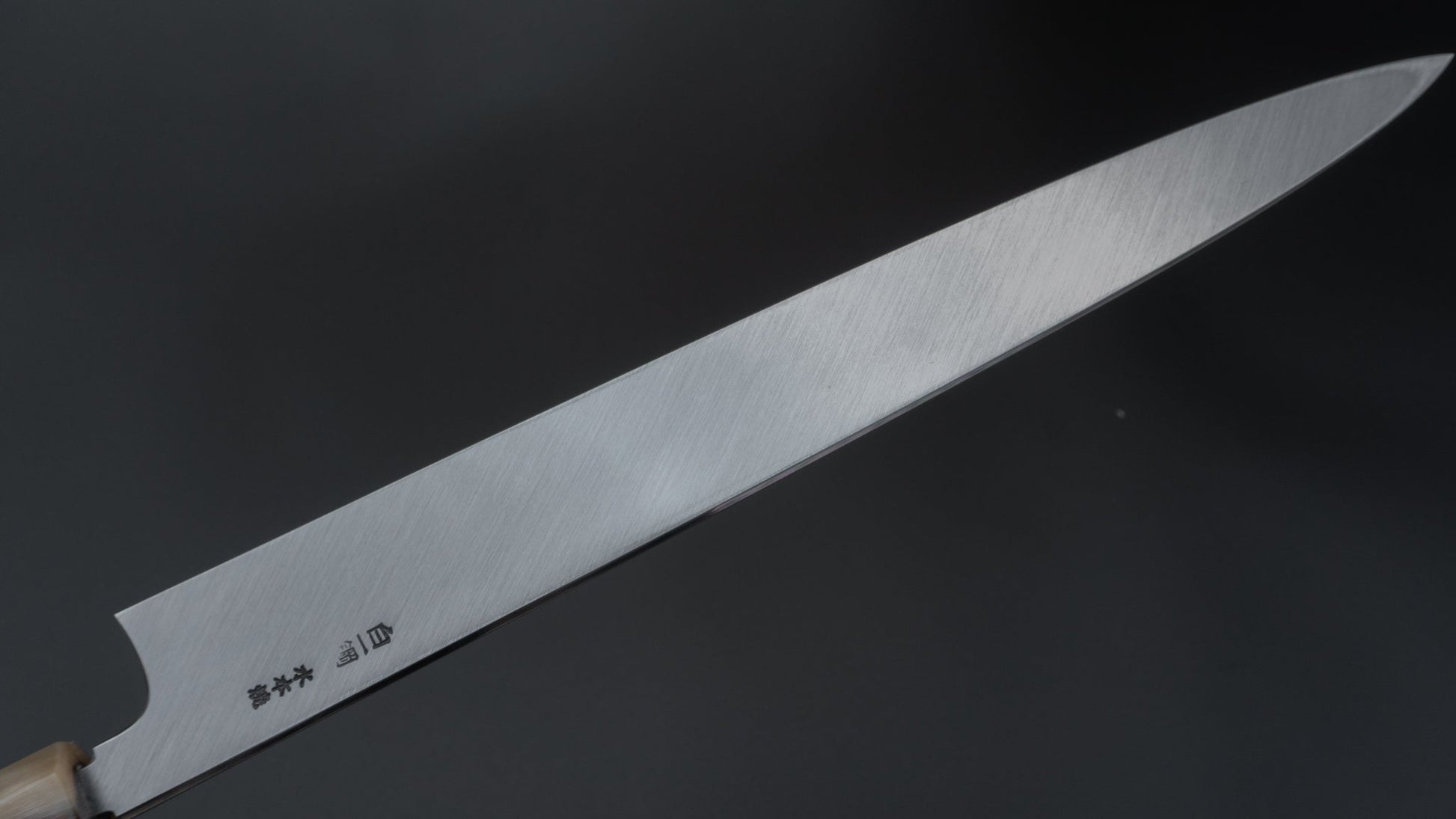 Hitohira Togashi Kambei White #1 Mizu Honyaki Yanagiba 300mm Ziricote Handle (Saya) | HITOHIRA