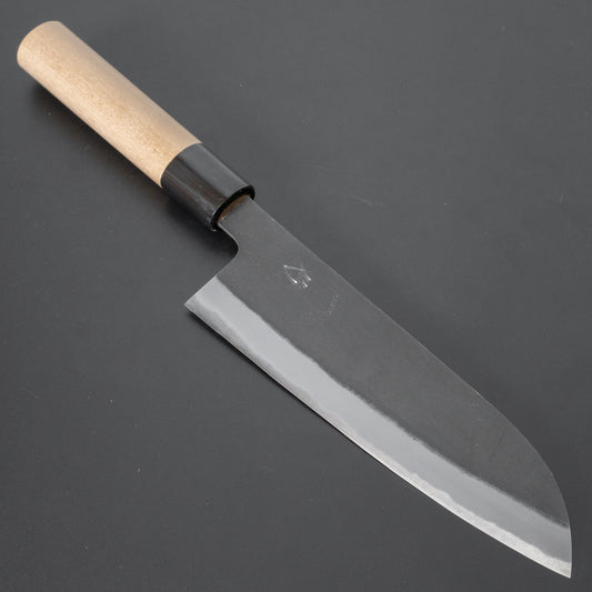 Hitohira Hinode Kurouchi White #2 Santoku 180mm Ho Wood Handle - HITOHIRA