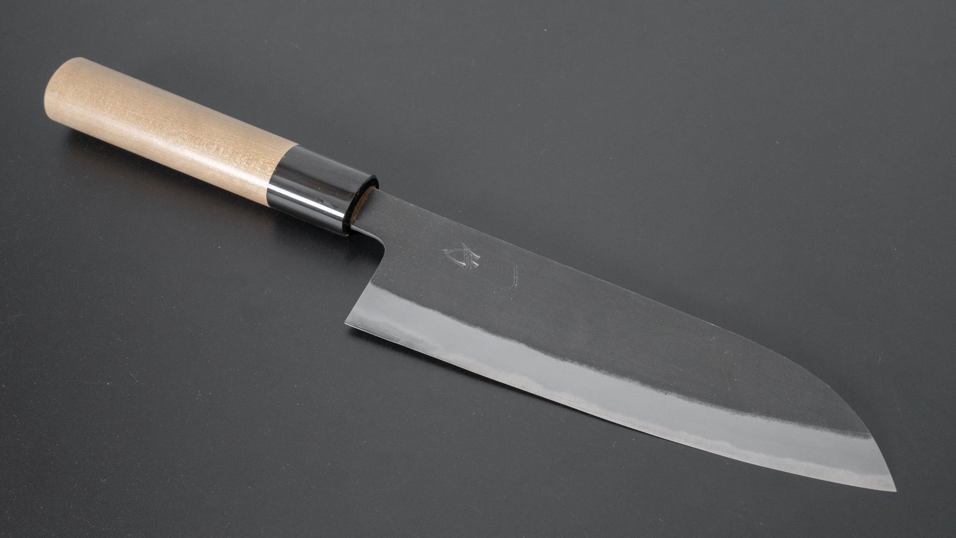 Hitohira Hinode Kurouchi White #2 Santoku 180mm Ho Wood Handle - HITOHIRA