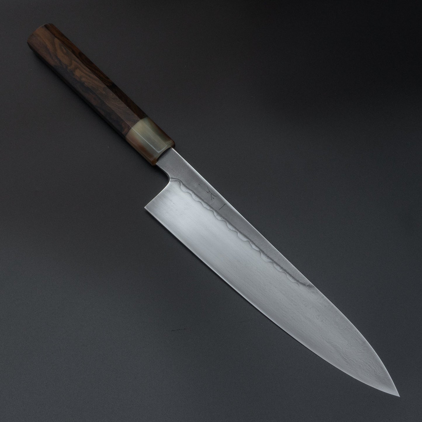 Hitohira Togashi Yohei Blue #2 Mizu Honyaki Gyuto 240mm Ziricote Handle (#002/ Saya) | HITOHIRA