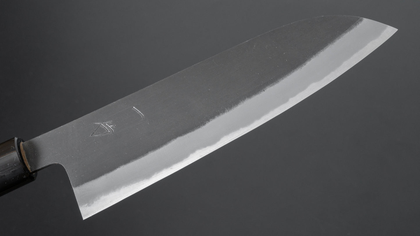 Hitohira Hinode Kurouchi White #2 Santoku 180mm Ho Wood Handle - HITOHIRA